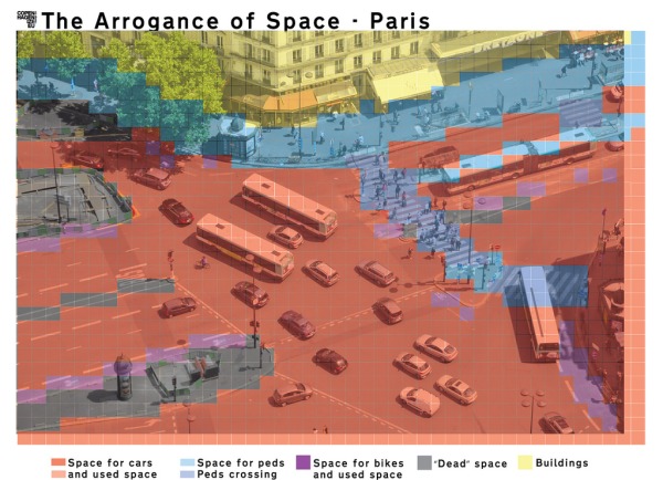 Arrogancia del espacio París.